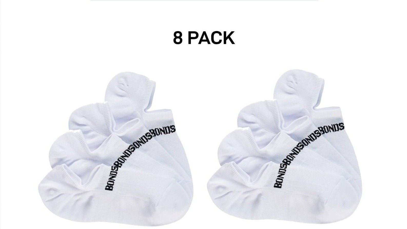 Bonds Womens Play It Cool No Show Breathable Mesh Panels Socks 8 Pack LYE74N