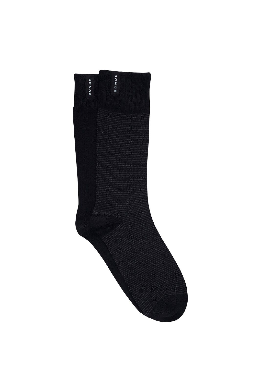 Bonds Mens Viscose Crew Sock Reinforced Heel & Toe for Durability 8 Pack SYJX2N