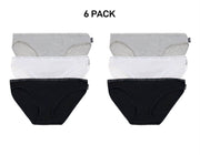 Bonds Womens Hipster Bikini Soft Cotton Low Rise Stretchy Waist 6 Pack WUFNA