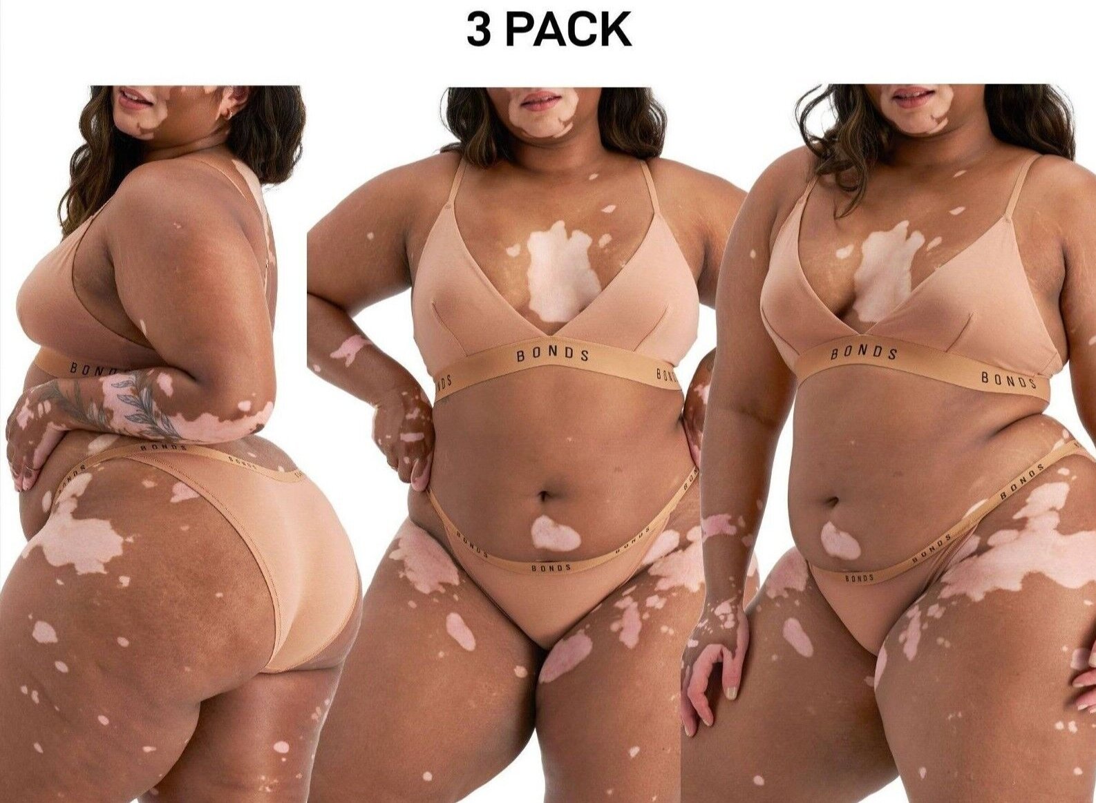 Bonds Womens Originals String Bikini Classic Ultra Smooth Finish 3 Pack WVGNA