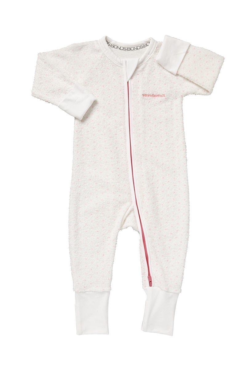 Bonds Baby Poodlette Zip Wondersuit Soft Cotton Warmth Terry Fabric 6 Pack BZJSM