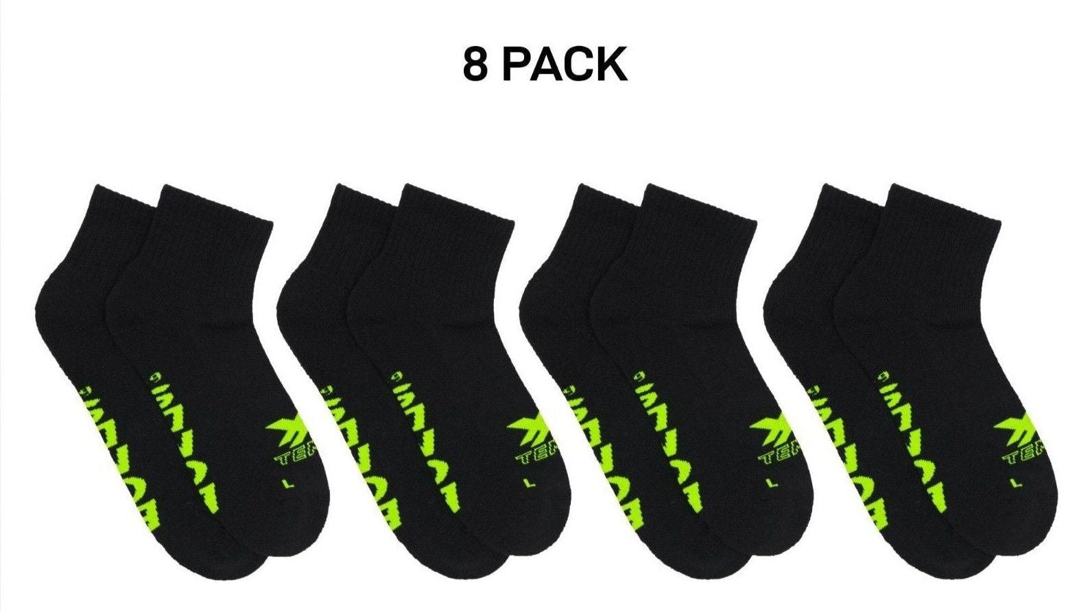 Bonds Mens X-Temp Quarter Crew Socks Dynamic Dual Action Cooling 8 Pack SXX72N