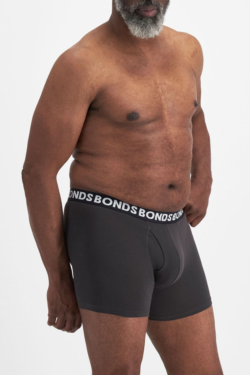 Bonds Mens Guyfront Mid Trunk Signature Fly Opening Seamfree Side 12 Pack MWKM3A-Collins Clothing Co