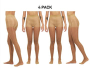 Bonds Womens Sheer Slimming Tights Comfortable Top Waistband 4 Pack L79570