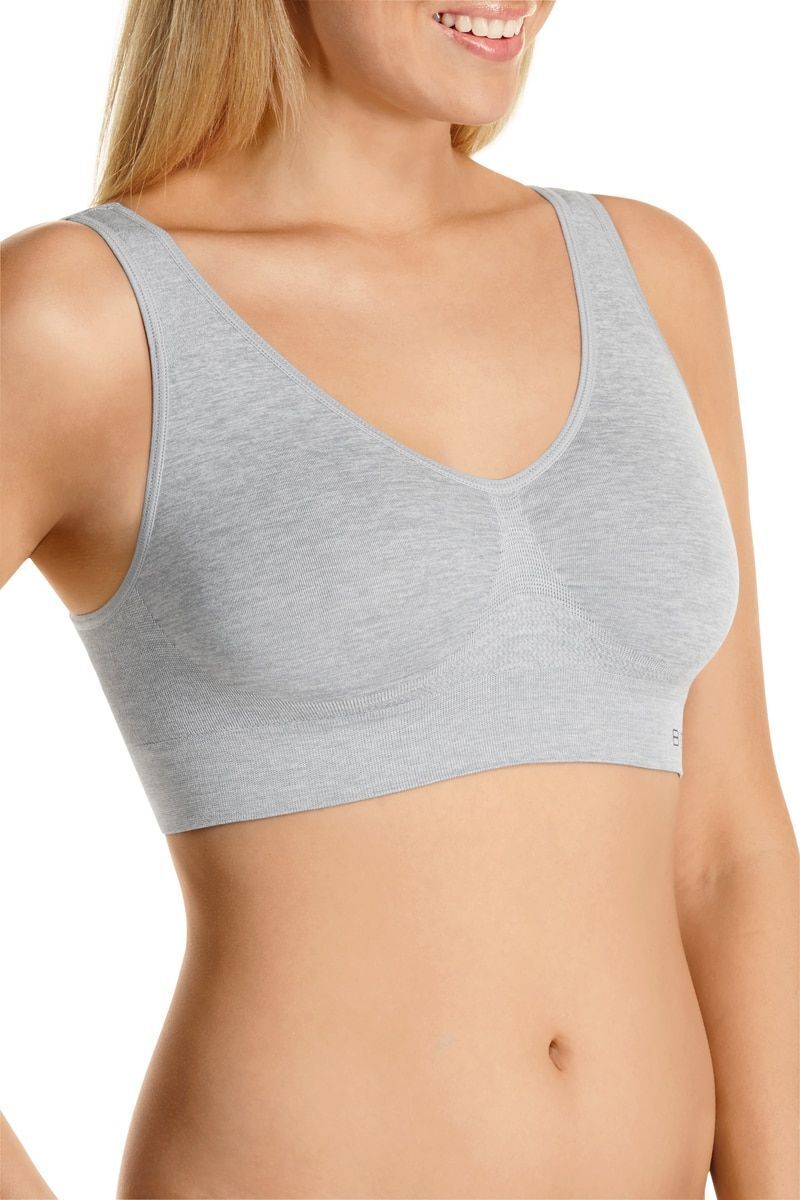Bonds Womens Comfy Crop Regular Super Soft Flexible Wirefree Bra 3 Pack WVLHY