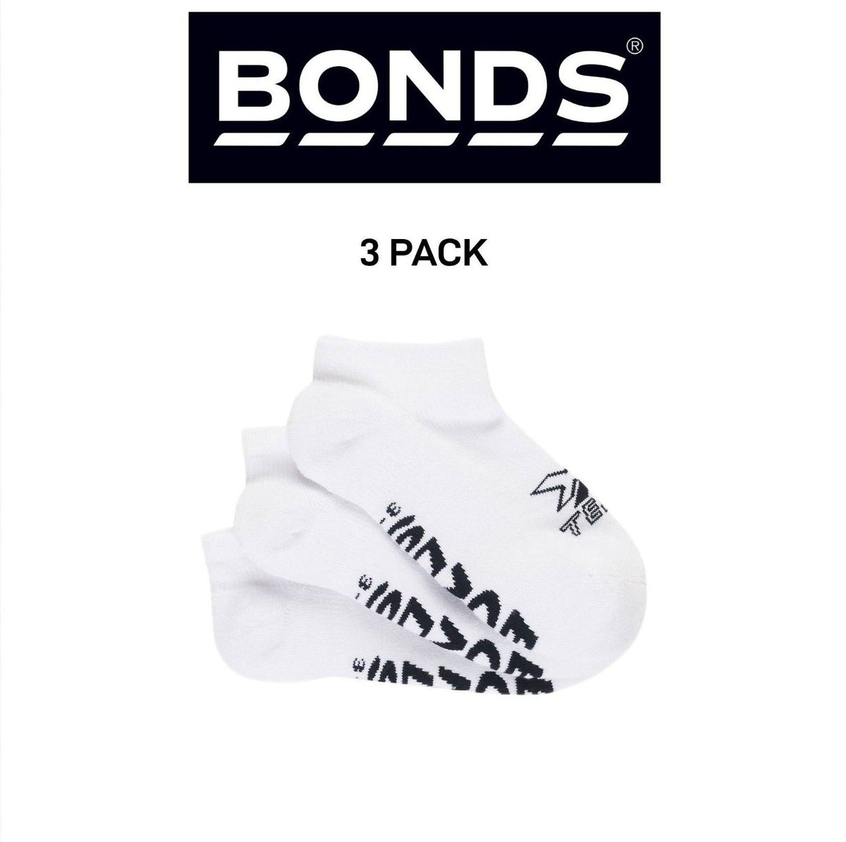 Bonds Womens X-Temp Low Cut Socks Comfortable Cushioned Soles 3 Pack LXWX3N