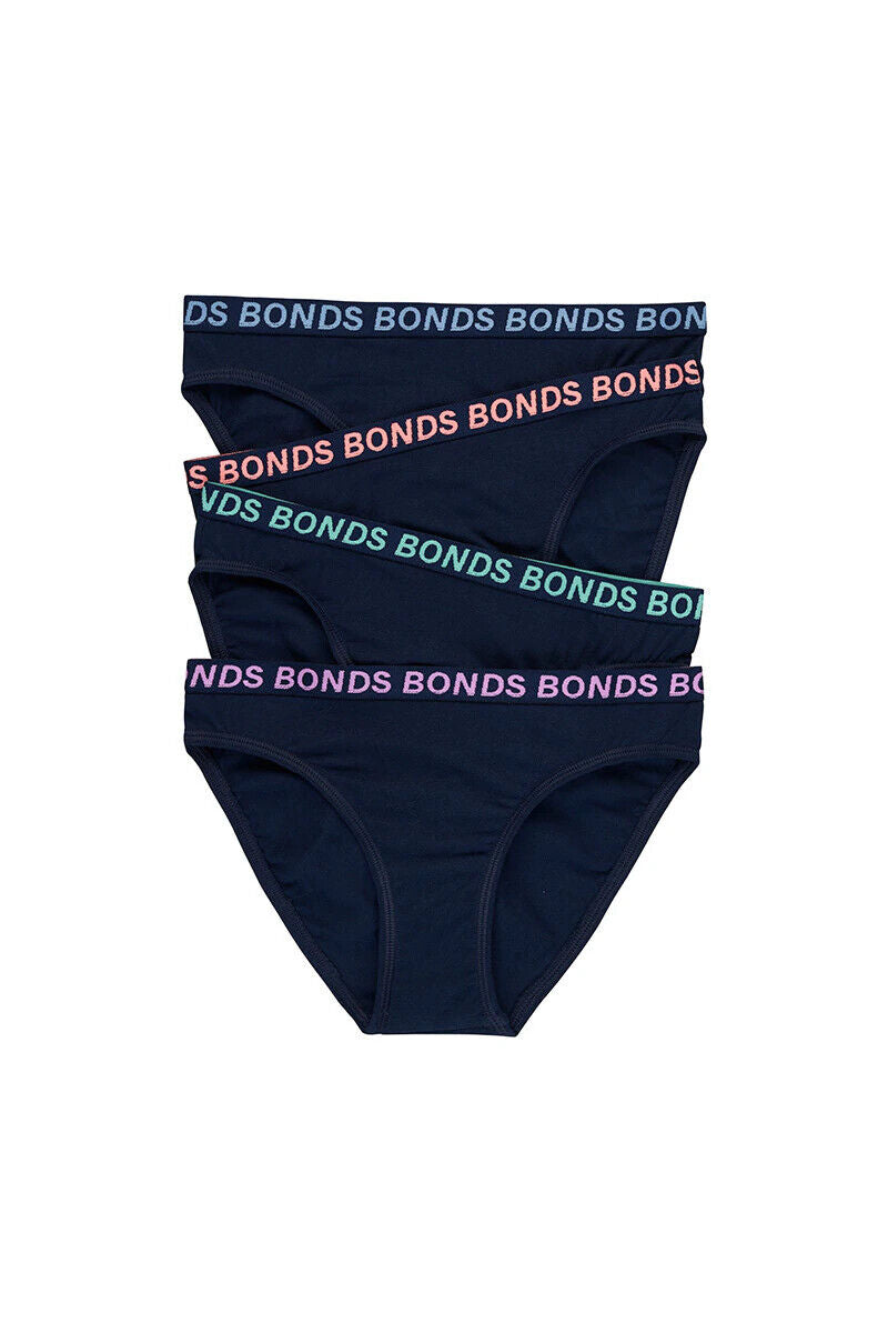 Bonds Girls Bikini Sport Ultimate Comfy & Fresh Moisture Wicking 16 Pack UWKL4A