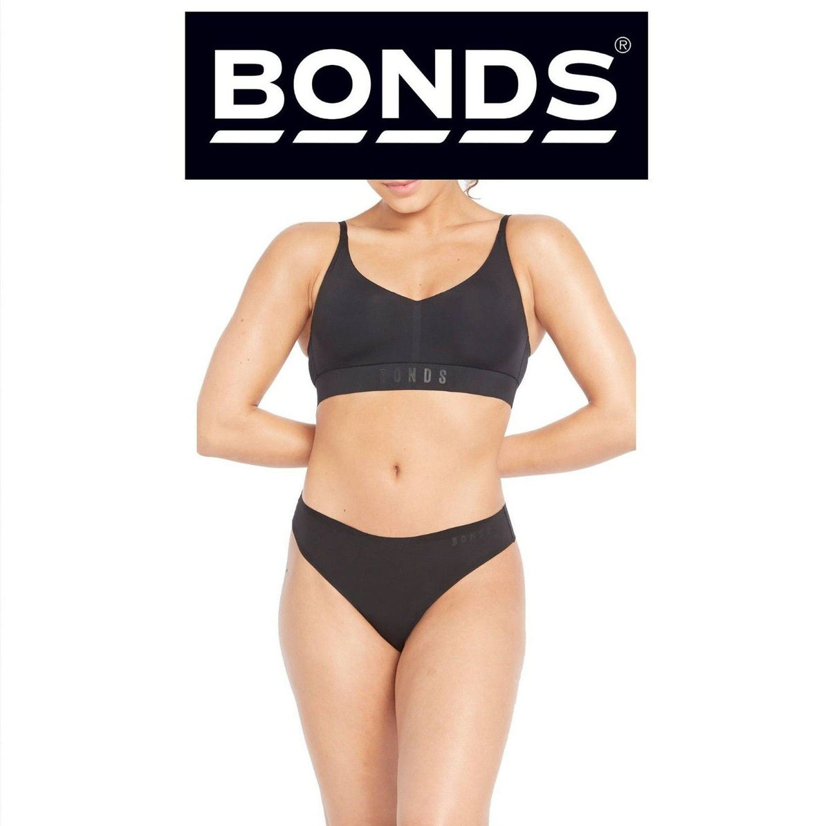Bonds Womens Invisi Freecuts Gee G-String Shape Simple Bold Branding WU3V