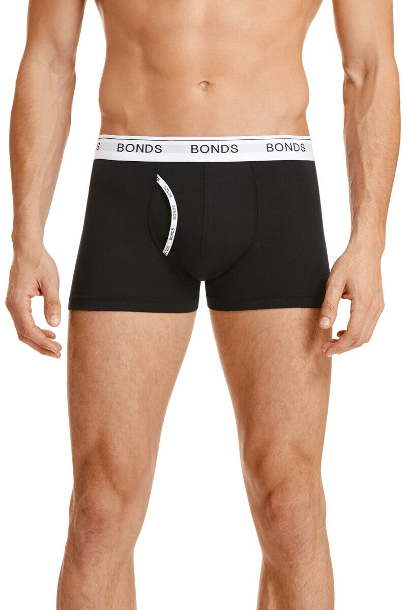 Bonds Mens Guyfront Trunk Seamfree Sides and Fly Front Opening 6 Pack MY963A