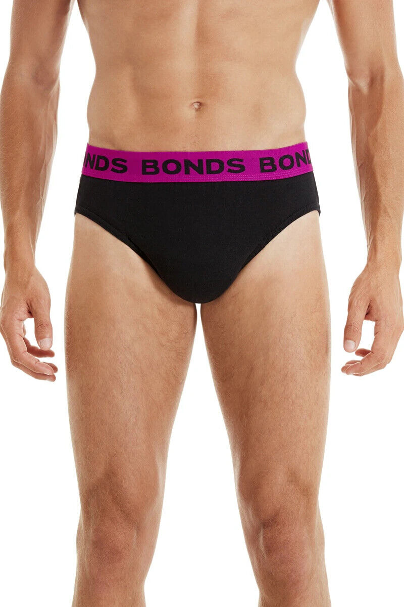 Bonds Mens Hipster Brief Super Soft Branded Elastic Waistband 10 Pack M8DMTX