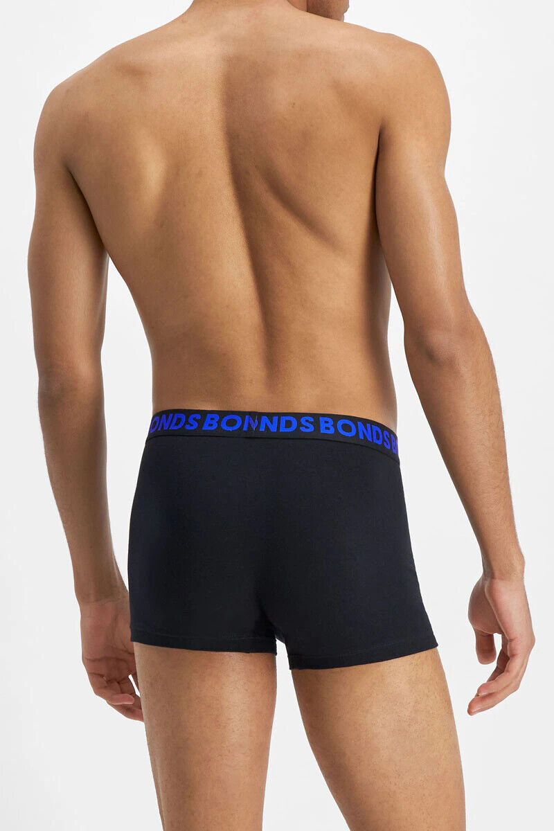 Bonds Mens Everyday Trunk Stretchable Soft Waistband Side Seam 3 Pack MWPY3A