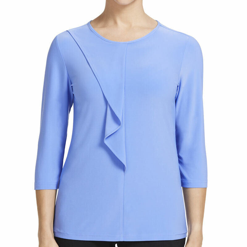 Womens NNT Blouse Soft Jersey 3/4 Round Neck T-Top Ladies Corporate Top CATU9Q