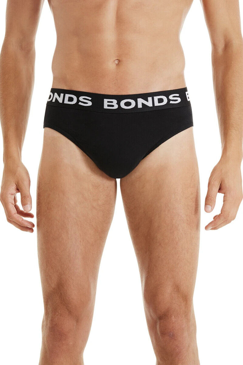 Bonds Mens Hipster Brief Super Soft Branded Elastic Waistband 5 Pack M8DMTX