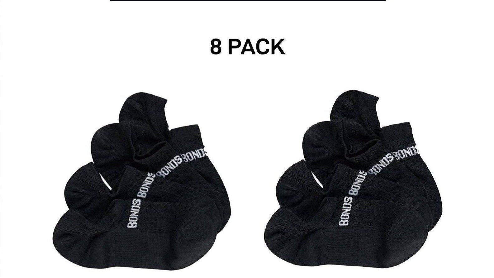 Bonds Womens Play It Cool No Show Breathable Mesh Panels Socks 8 Pack LYE74N