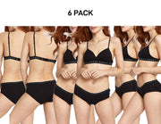 Bonds Womens Hipster Boyleg Soft Cotton Comfortable Stretch Brief 6 Pack WUVWA