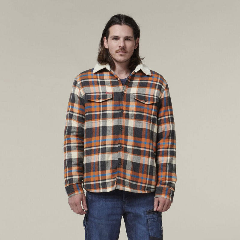 Hard Yakka Mens 2 Pack Heritage Trucker Sherpa Warm Winter  Work Jacket Y06823
