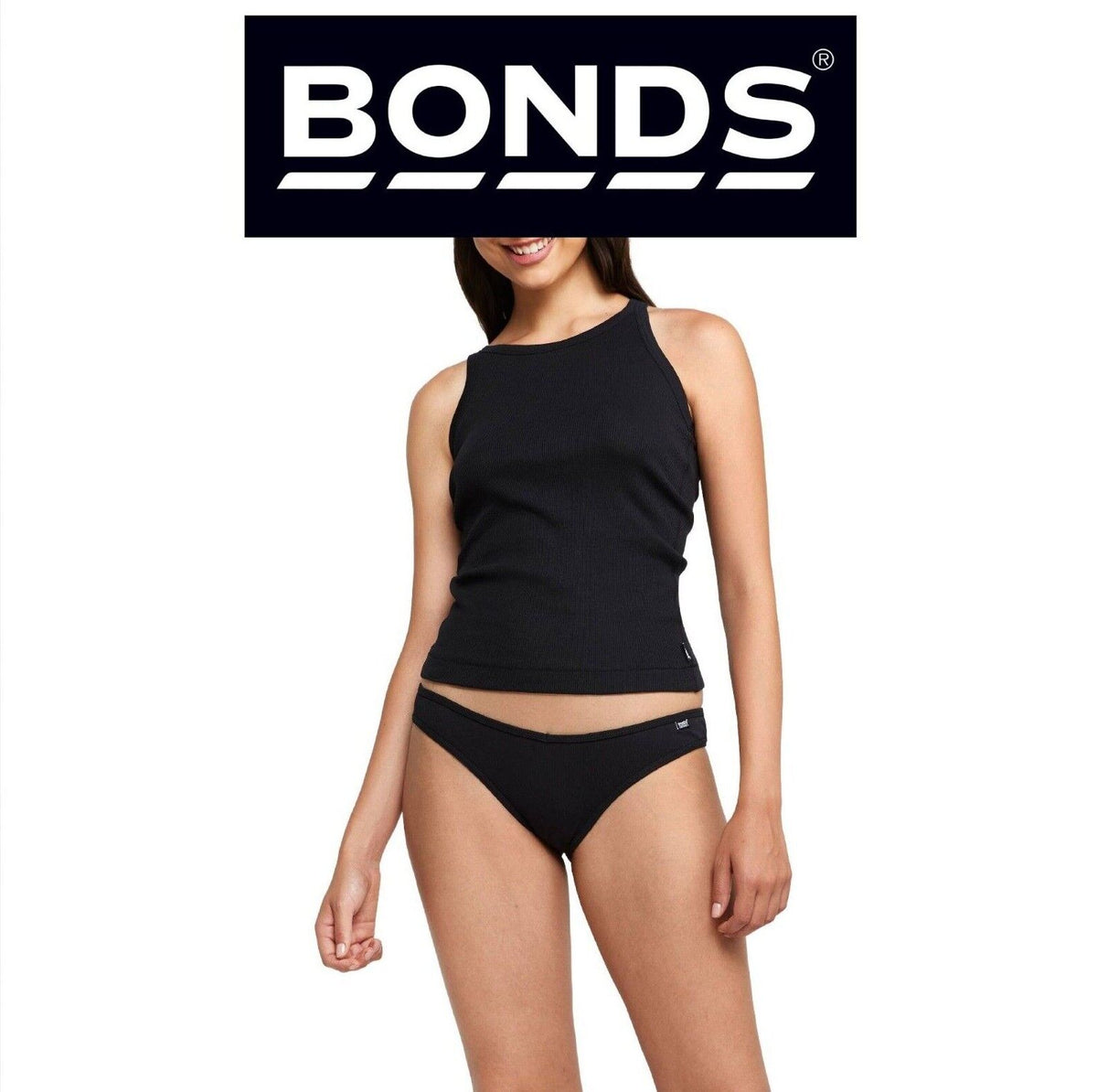 Bonds Womens Organics Ribbed Bikini Soft Skin Comfort Classic Brief WTHU