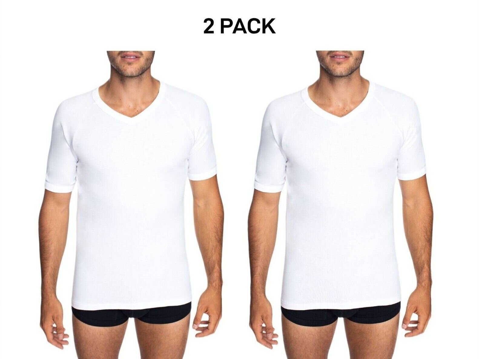 Bonds Mens Genuine V-Neck Raglan Tee Suit in Every Size and Shape 2 Pack M9762W