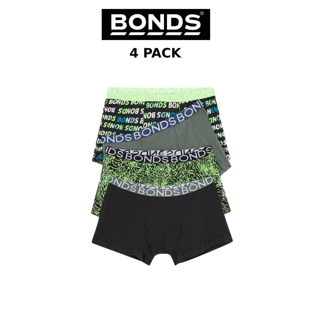 Bonds Boys Trunk Supportive Pouch with Comfy Coverage 4 Pack UWCF4A IT7