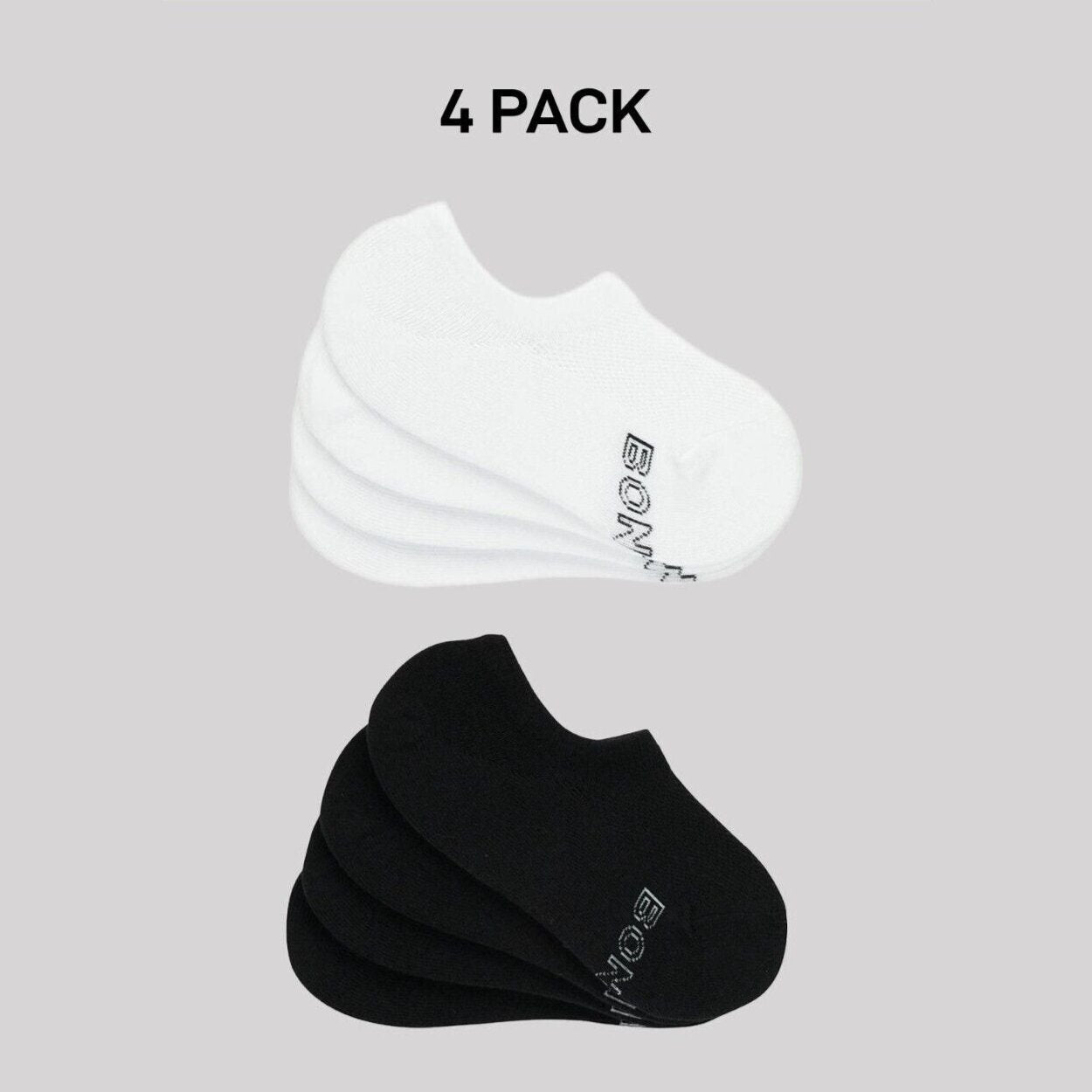 Bonds Womens Ultimate Lightweight Sneaker Breathable Mesh Panels 4 Pack LXTC4N