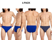 Bonds Mens Action Brief  Soft Cotton and Encased Elastic Comfort 4 Pack M8OS4