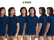 Bonds Mens Sleep Viscose Bamboo Tee Shirt Relaxed Comfortable Fit 6 Pack MW9V