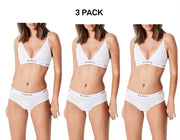 Bonds Womens Original Triangle Crop Comfy Flattering Supportive Bra 3 Pack WVGGA