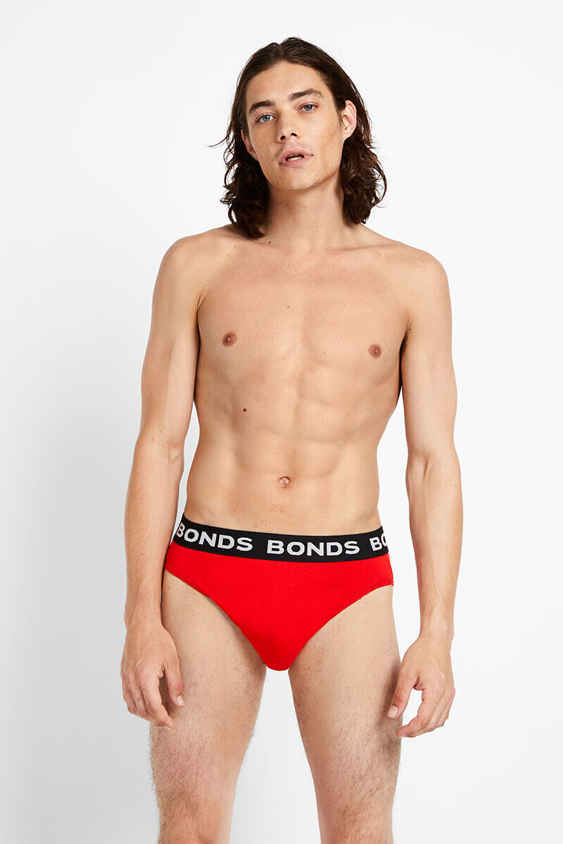 Bonds Mens Hipster Brief  Wide Comfortable Elastic Waistband 10 Pack M8DM5T