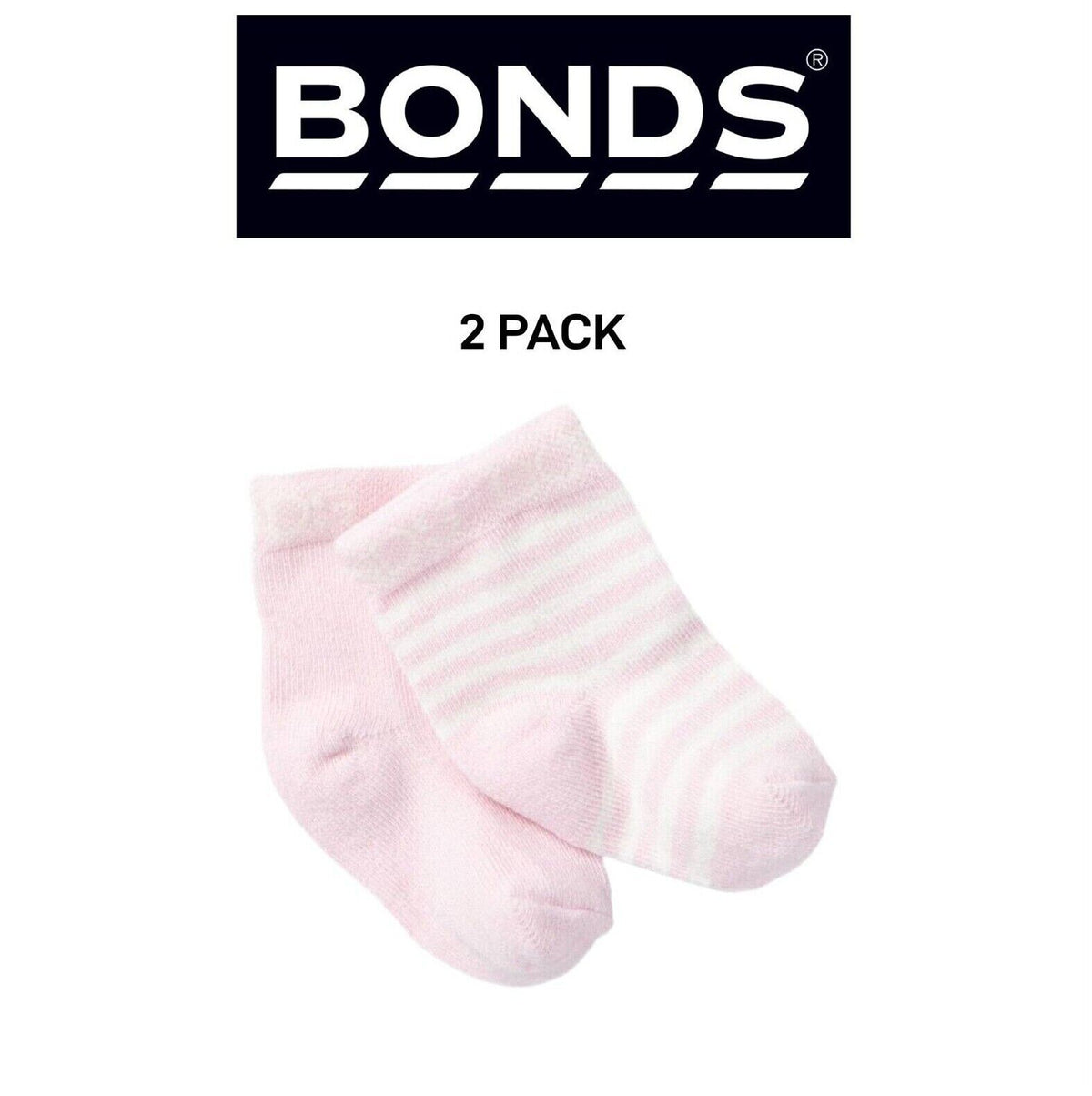Bonds Baby Classics Bootee Comfortable Soft Natural Cotton 2 Pack RYY92N