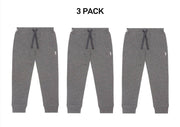 Bonds Kids Fleece Trackie Pants Drop Crotch Styling & Tapered Legs 3 Pack KVRJK