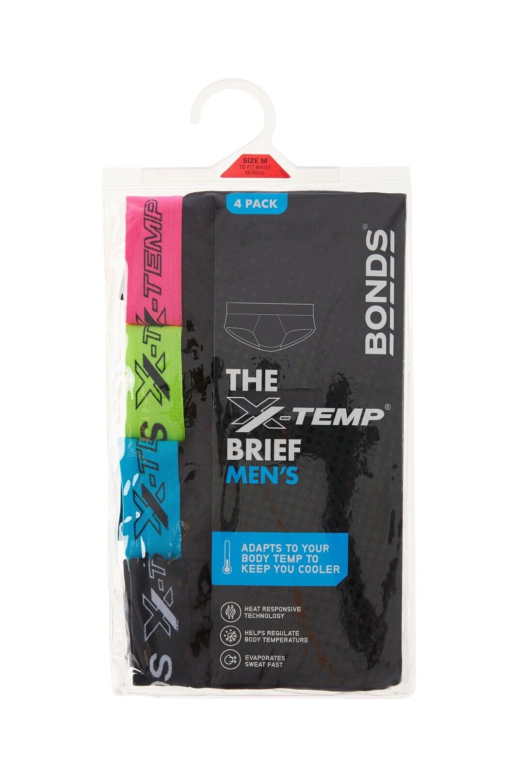 Bonds Mens X-Temp Brief Smart Cooling Technology to keep Fresh 12 Pack MXEG4A