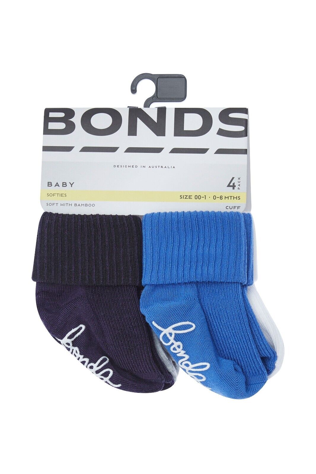 Bonds Baby Bamboo Cuff Super Soft and Feature Fun Colours 8 Pack R41354