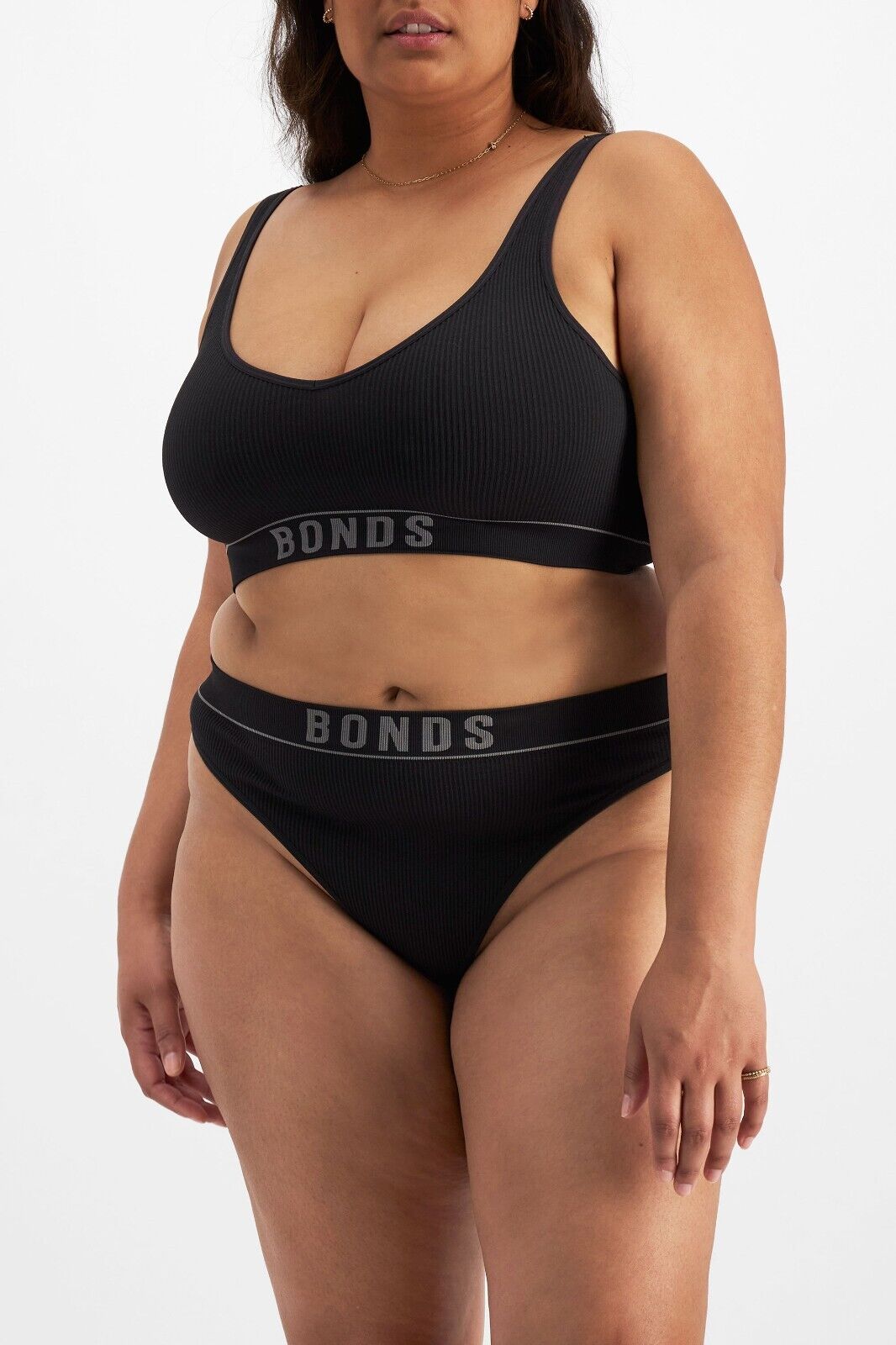 Bonds Womens Retro Rib Seamless Gee String Side Seams and Hi Leg 3 Pack WU8HA