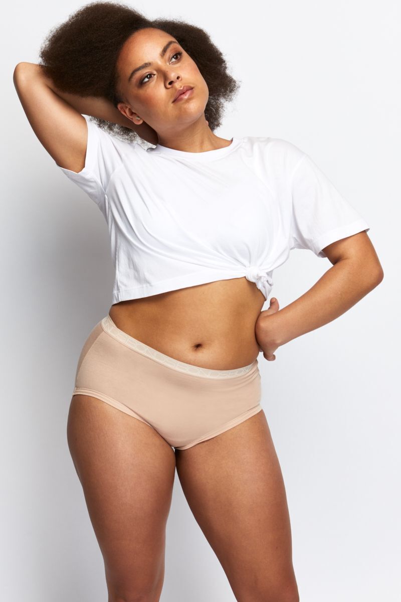 Bonds Womens Cottontails Full Brief Lightweight Soft Cotton 3 Pack WY5NA