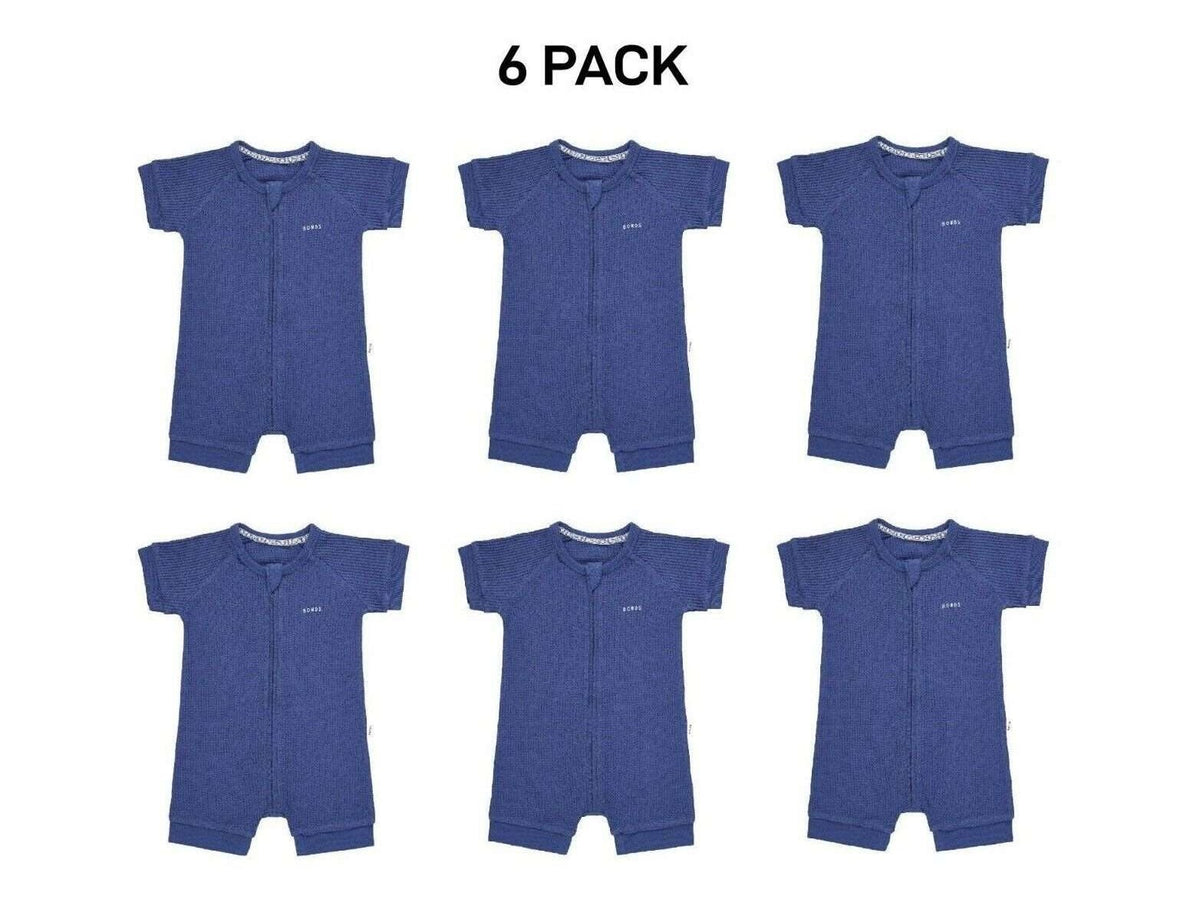 Bonds Baby Waffle Romper Soft Recycled Cotton Stretchy Fabric 6 Pack BWRNA