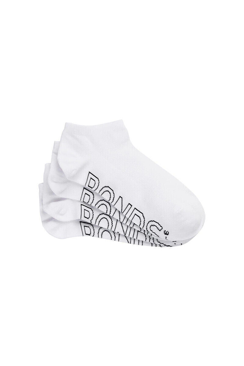 Bonds Womens Lightweight Low Cut Smooth Comfy Stay-Put Fit Socks 4 Pack LXPV4N