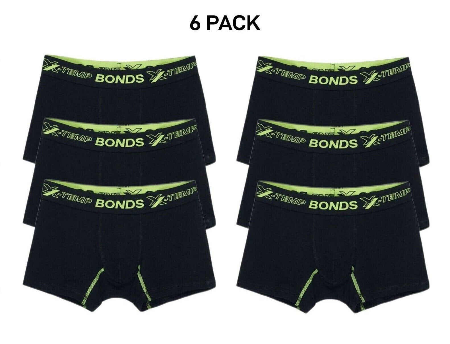 Bonds Boys X-Temp Trunk Temperature Control Dual Action Cooling 6 Pack UX4F1A