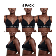 Bonds Womens Retro Rib Wirefree Tee Bra Comfortable & Stretchable 6 Pack YXF7Y