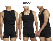 Bonds Mens Organic Chesty Cotton Rib Modern Classic Singlet Shape 3 Pack MX3R