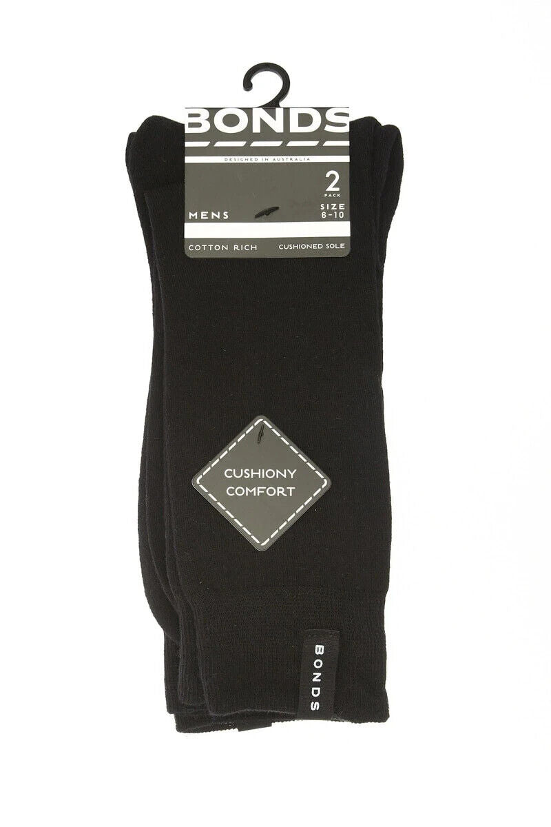 Bonds Mens Pillow Feet Sock Extra Cushioning Comfort Breathable SYPD2N