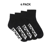Bonds Kids Logo Cushioned Quarter Crew Sock Thickness & Comfiness 4 Pack RXTW4W