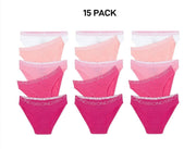 Bonds Girls Bikini Comfy Flexible Coverage Lightweight Breathable 15 Pack UWCE5A