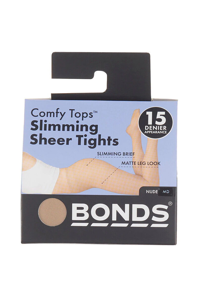Bonds Womens Sheer Slimming Tights Comfortable Top Waistband 8 Pack L79570