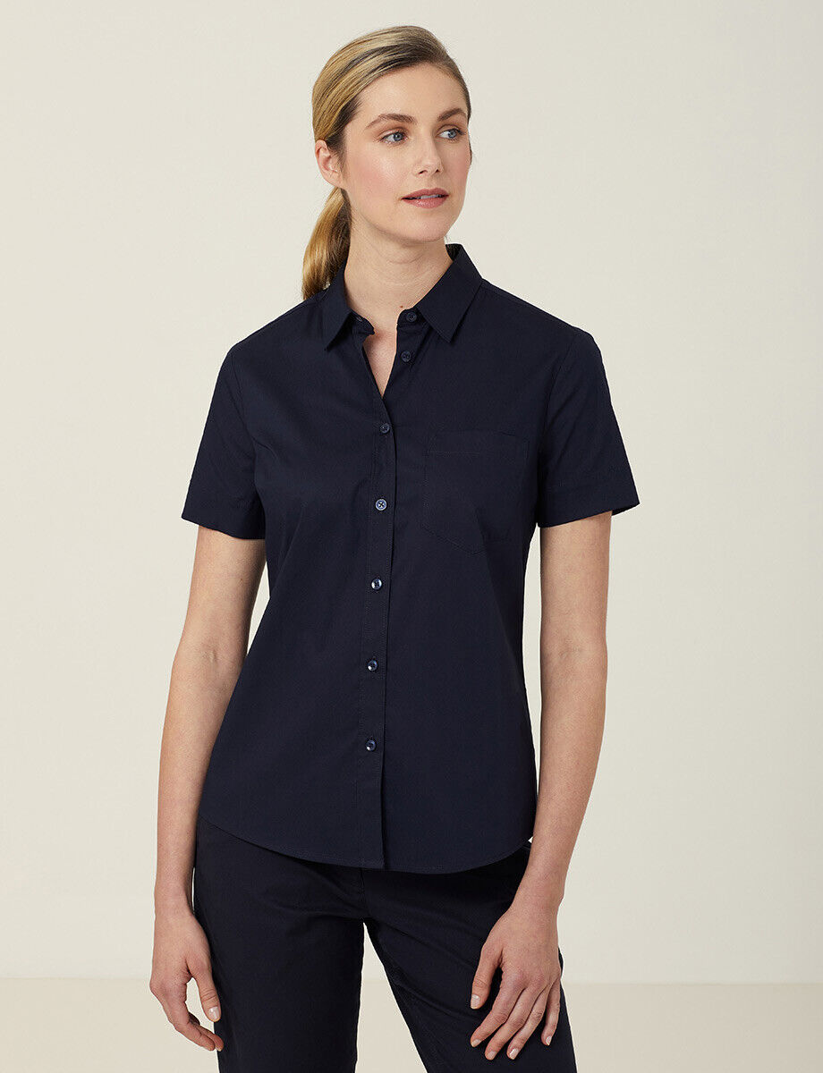 SALE NNT Women Avignon Short Sleeve Slim Comfortable Business Shirt CATUK8