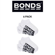 Bonds Kids Cushioned Low Cut Mesh Cooling Zone Cotton Sock 6 Pack RXVQ3N