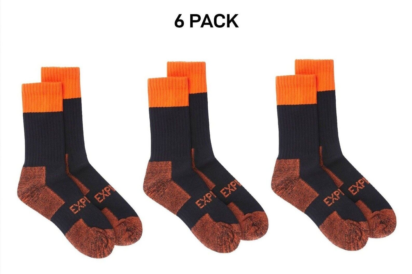 Bonds Mens Explorer Tough Work Durable Dual Layer Cotton 6 Pack SYNJ2W