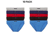 Bonds Mens Action Briefs Underwear Soft Cotton & Encased Elastic 10 Pack M8OS5I