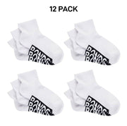 Bonds Womens Logo Cushioned Quarter Crew Comfy Cushioning Socks 12 Pack LXPP3N