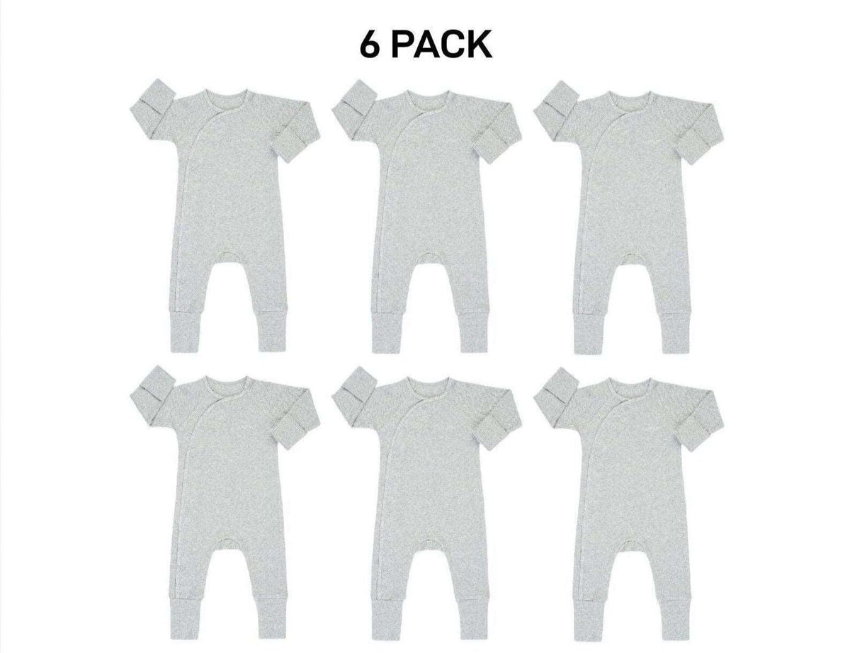 Bonds Baby Pointelle Cozysuit Branded Elastic Trim Aussie Cotton 6 Pack BXGGA