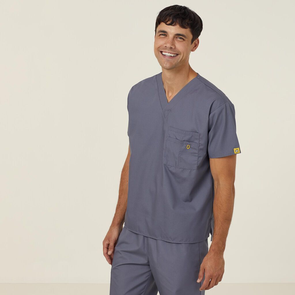 NNT Unisex Wonderwink 2 Pack Origins Pocket V Neck Scrub Top Alpha CATRE4-Collins Clothing Co